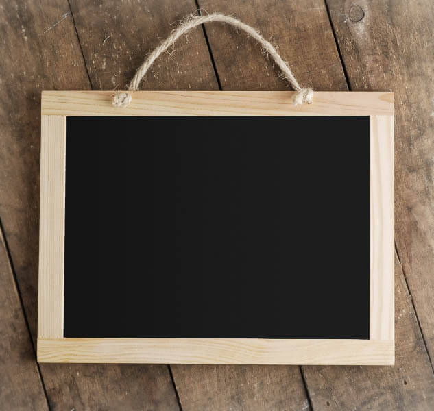 Wood Framed Chalkboard, 8.5 x 11